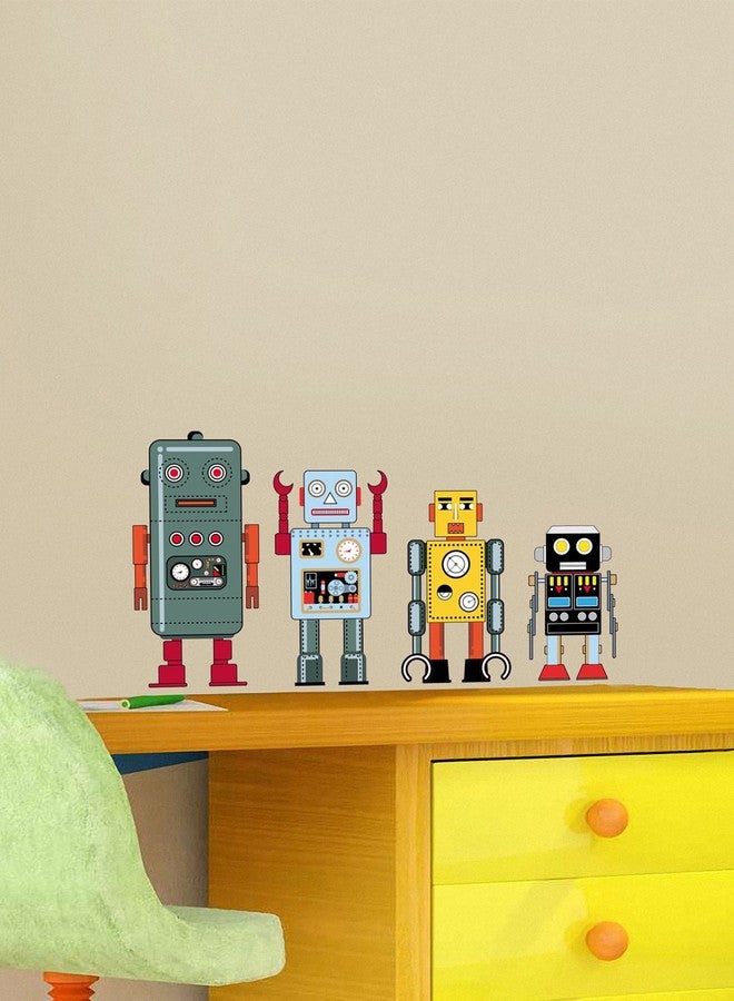 WallDesign ملصق حائط متعدد الألوان قابل للإزالة وإعادة الاستخدام من WallDesign، يمكنك تصميم روبوتك الخاص. - Image 2